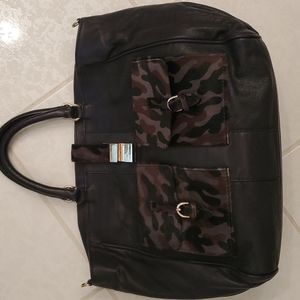 VIA REPUBBLICA Leather tote